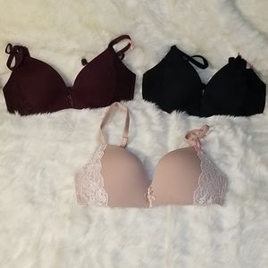 Pushup Bras 32D all 3 NWT